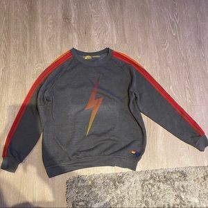 Aviator Nation lightning bolt crewneck(never worn)